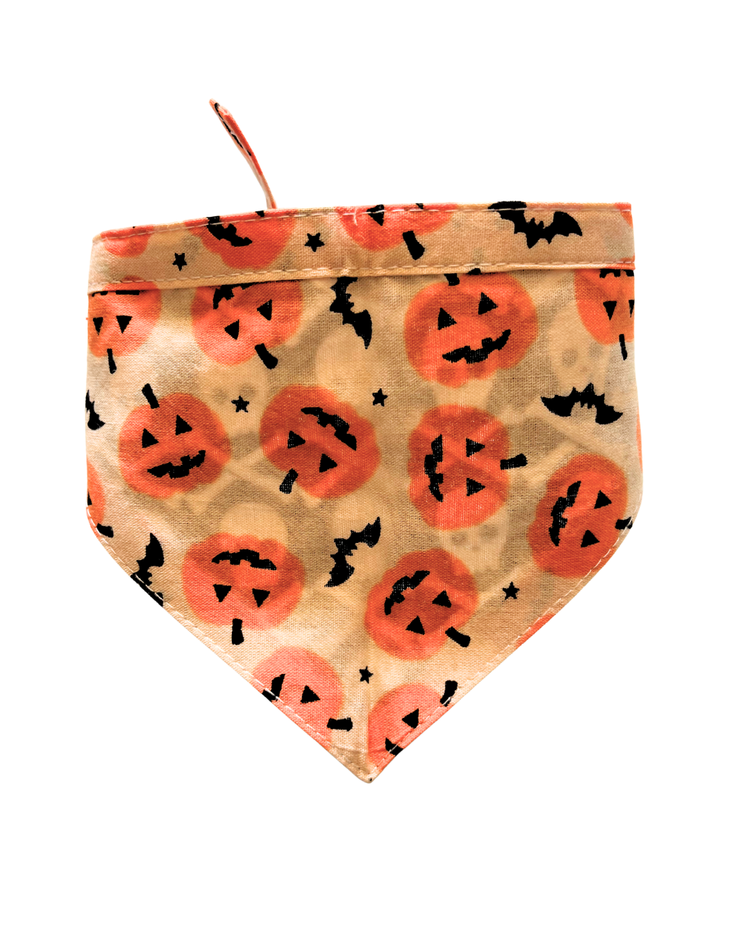 Halloween & Fall Reversible Pet Bandanas & Bow Ties - 100% Cotton - Slide On The Collar & Tie On - Washable