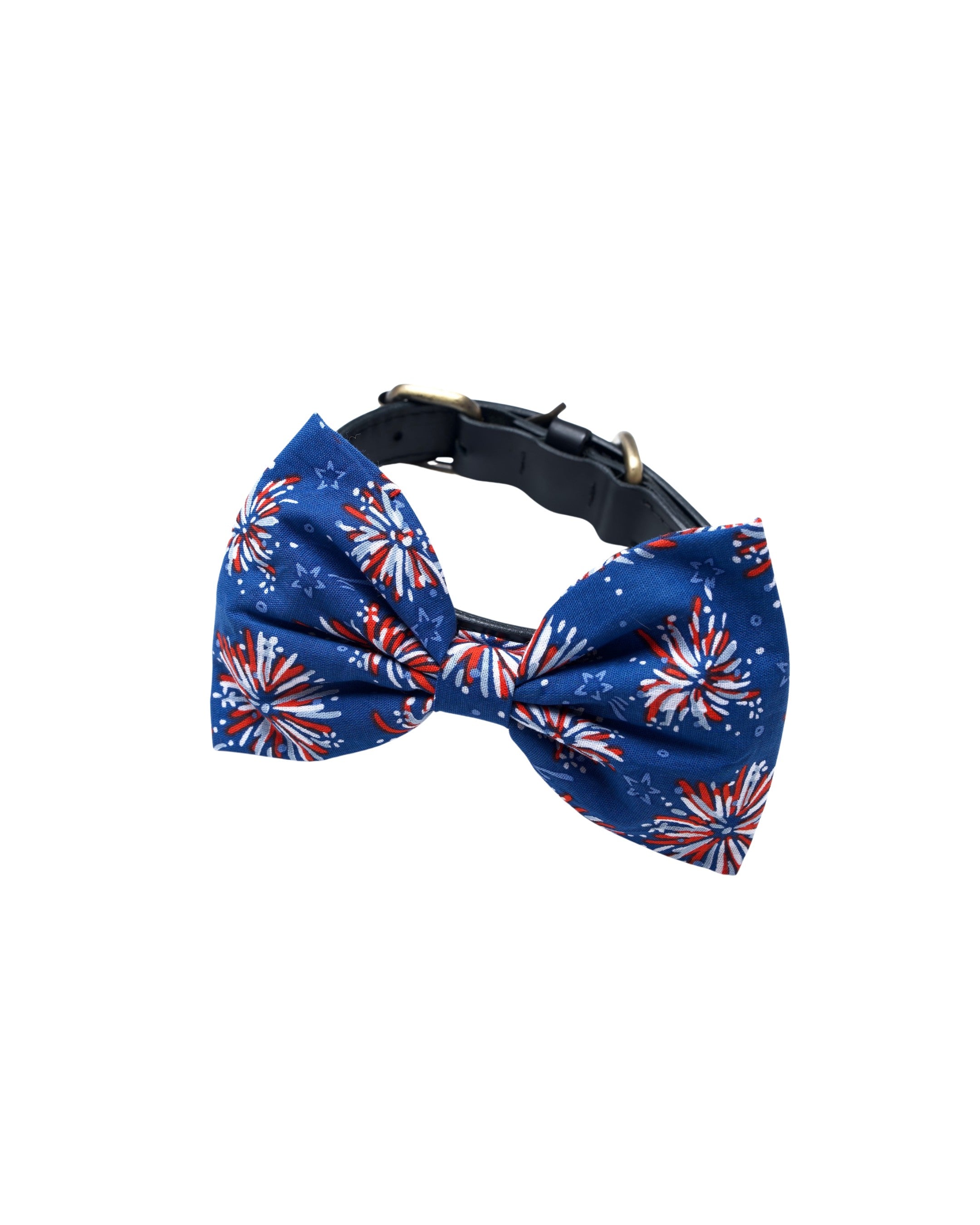 Fourth Of July Slide On The Collar Pet Bow Ties - Cotton - Washable