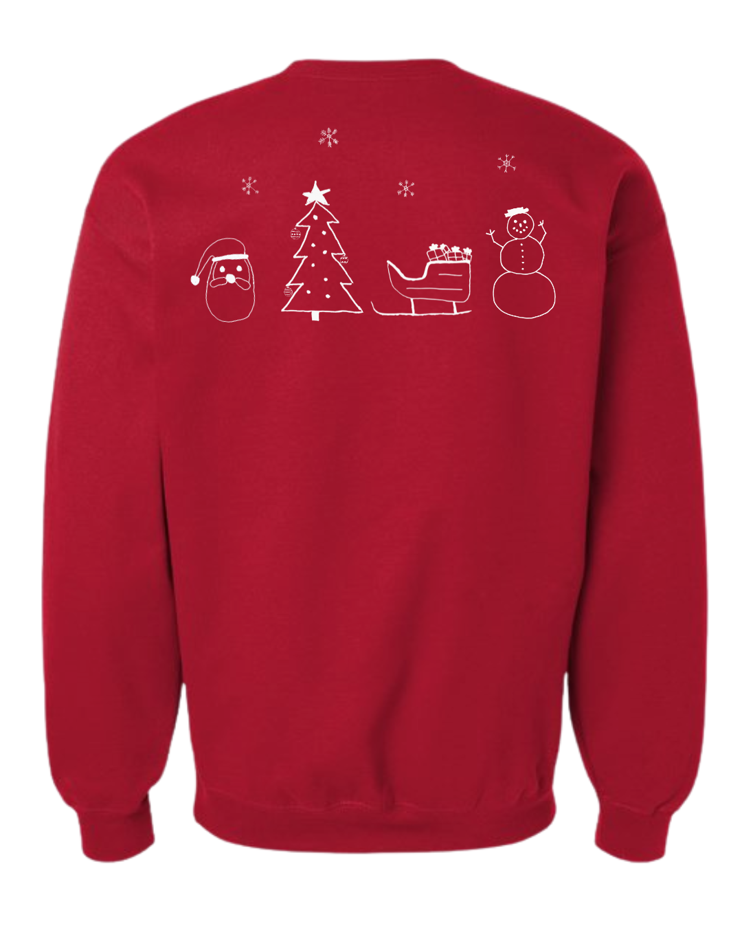 Christmas Tis The Season Crewnecks Drawn By Uncle Andy - Two Sided - Cotton - Unisex