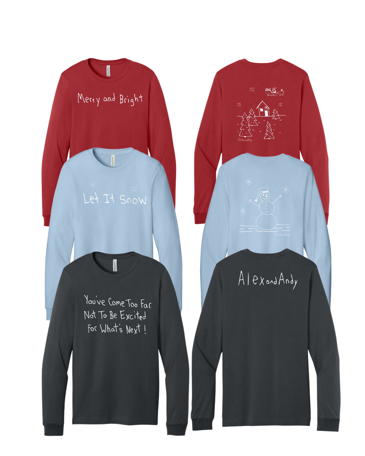 Uncle Andy's Christmas And Winter Long Sleeve Shirt Bundle