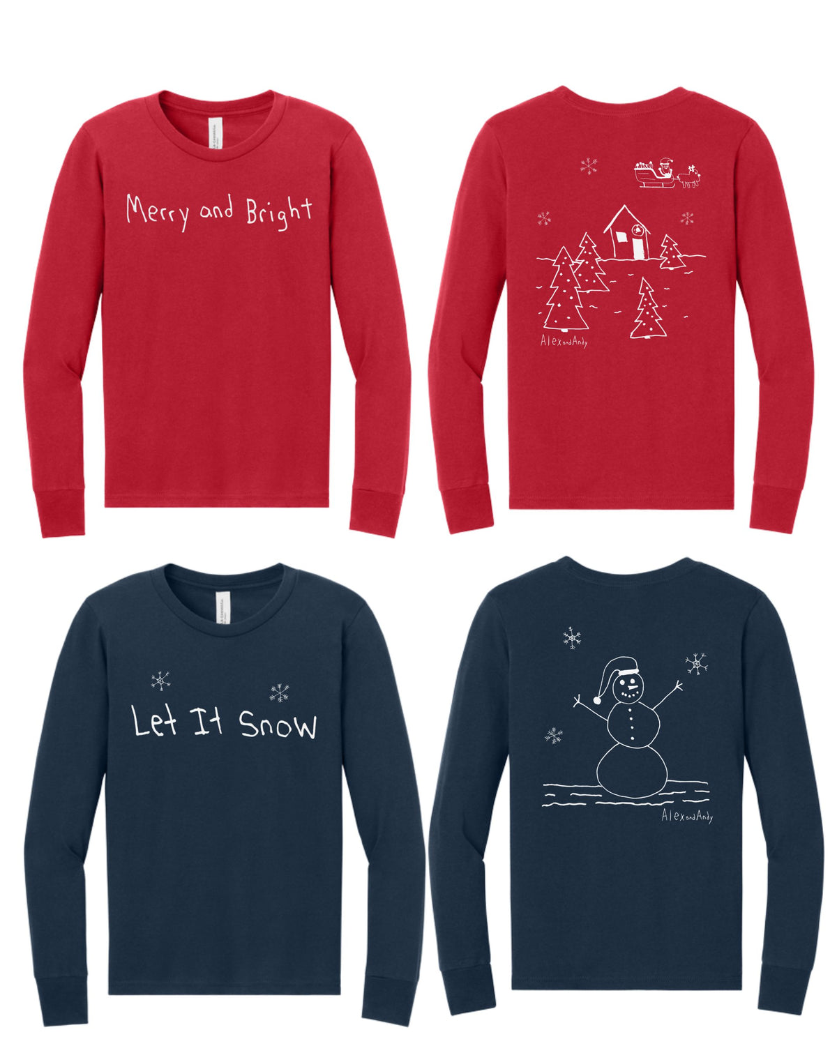 Uncle Andy's Youth Christmas And Winter Shirt Bundle