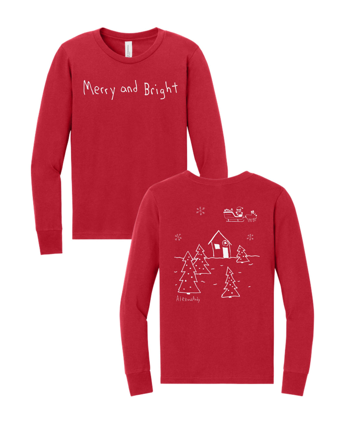 Youth Christmas Shirts Drawn By Uncle Andy