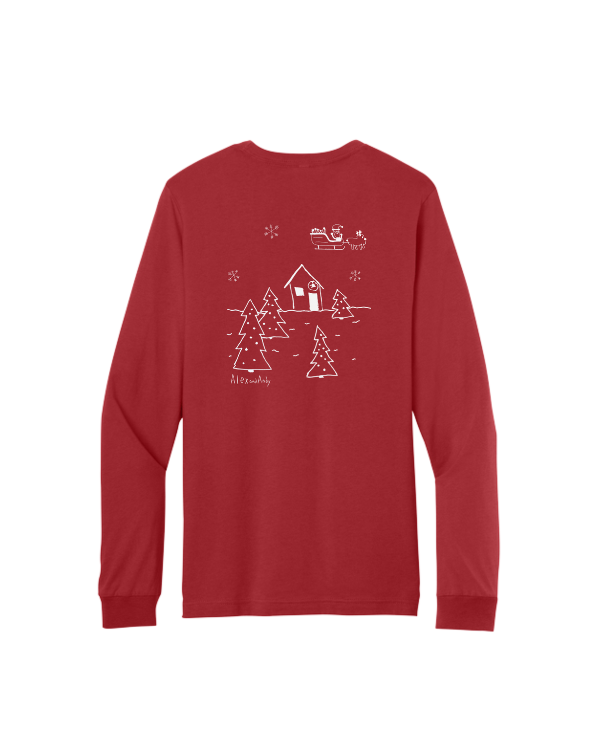 Christmas Long Sleeve Shirt Drawn By Uncle Andy