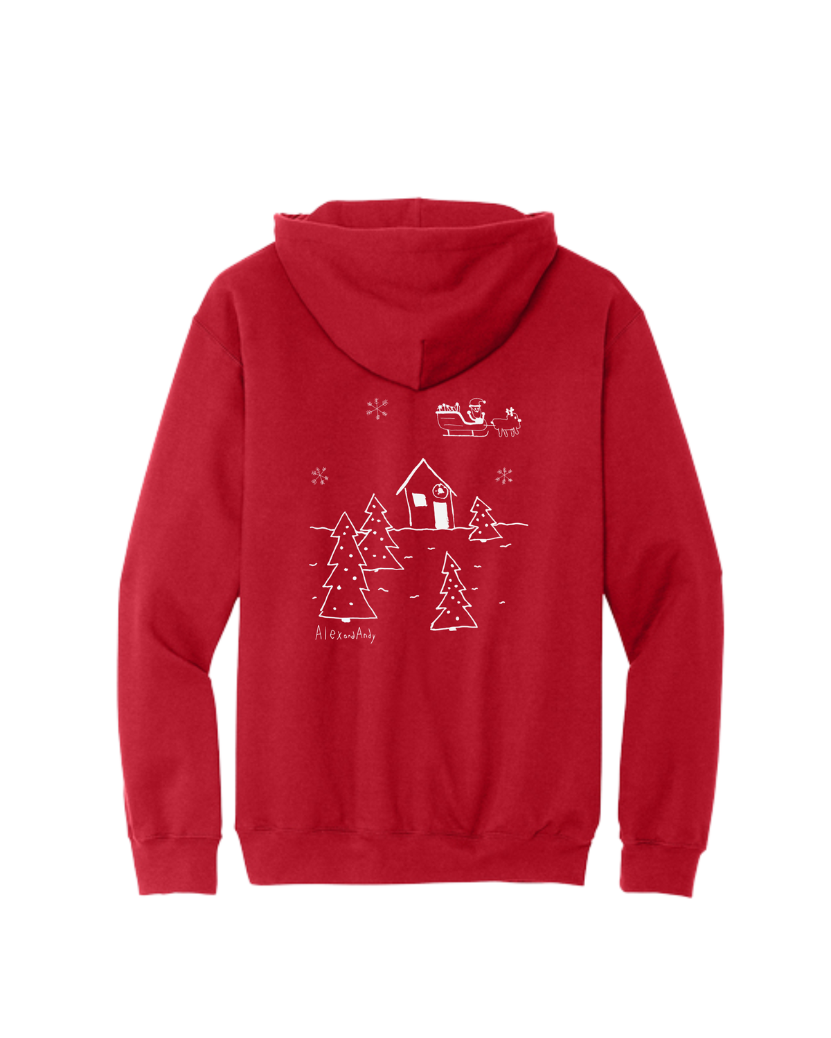 Christmas Hoodie Sweatshirt Drawn By Uncle Andy