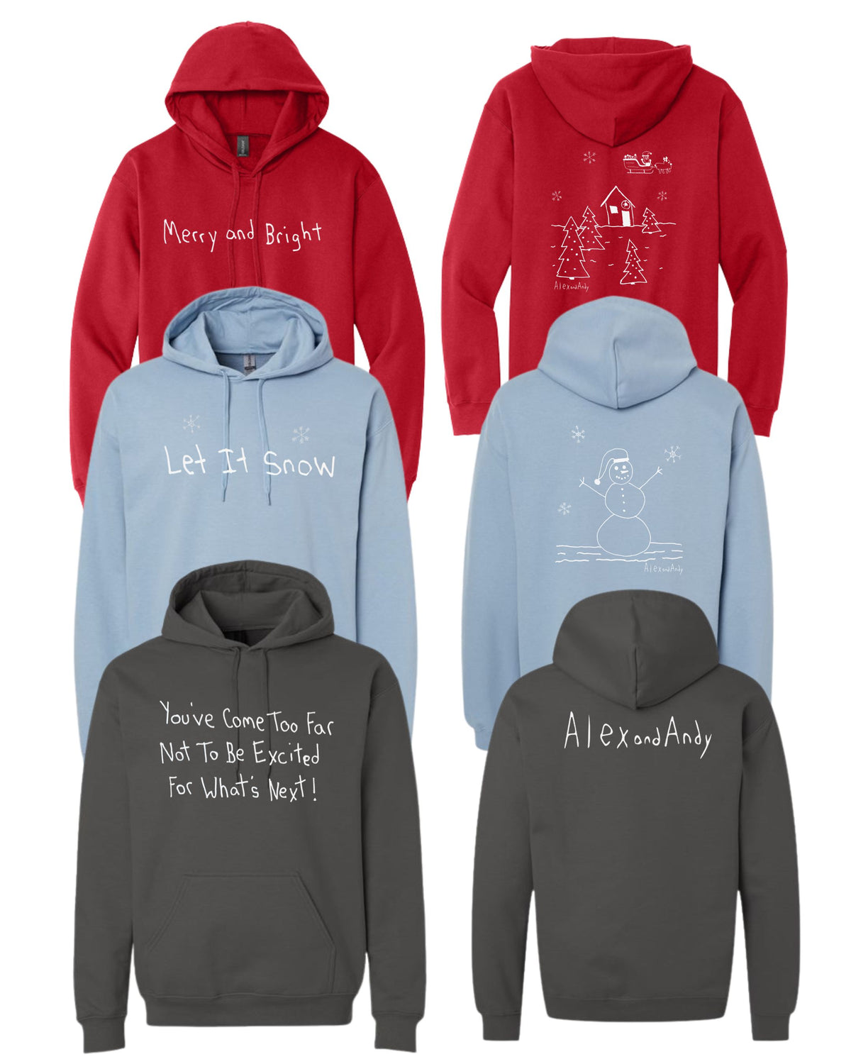 Uncle Andy's Christmas And Winter Hoodie Sweatshirt Bundle