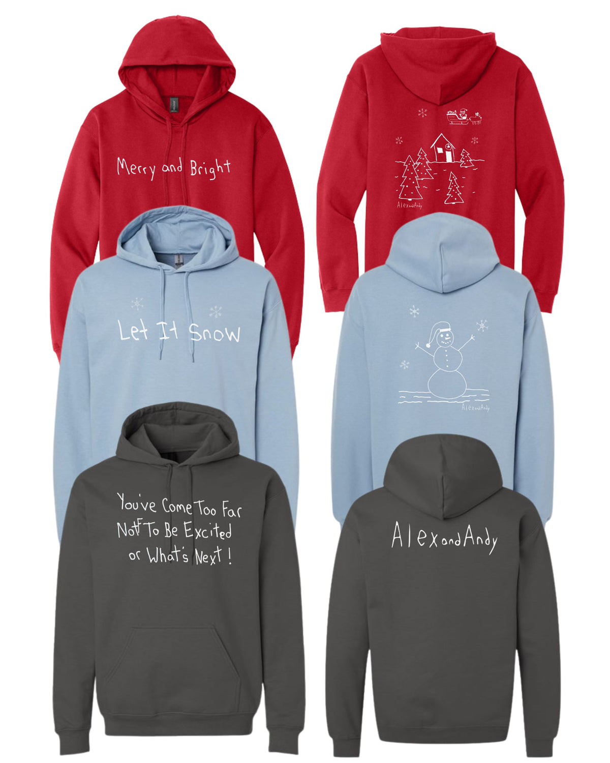 Uncle Andy's Christmas And Winter Hoodie Sweatshirt Bundle