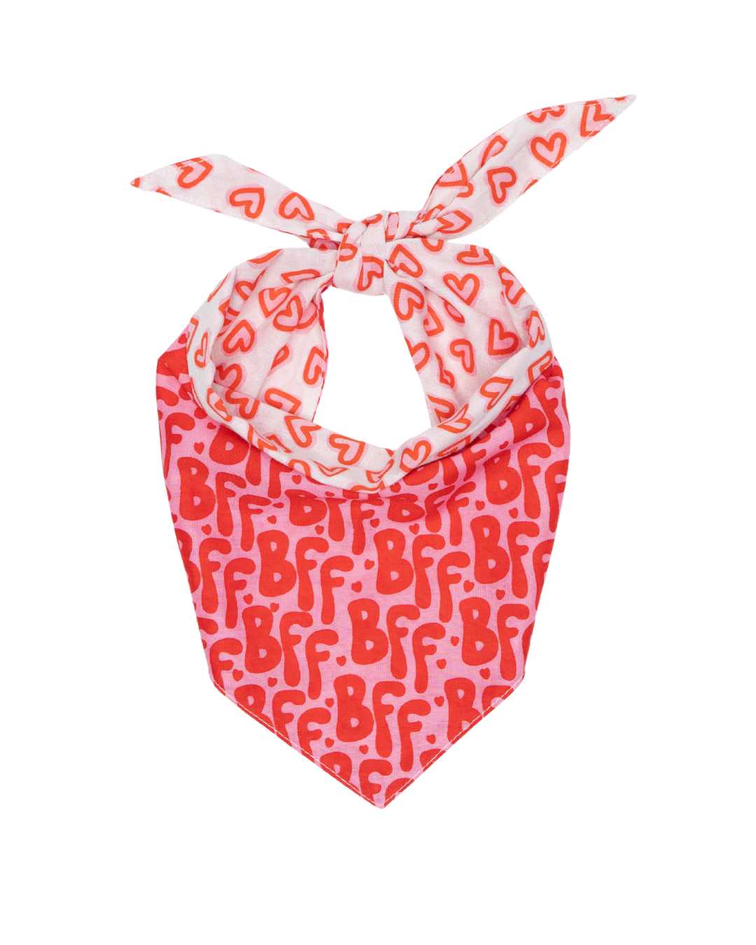 Valentine's Day And St. Patrick's Day Reversible Pet Bandanas - 100% Cotton - Slide On The Collar And Tie On - Washable