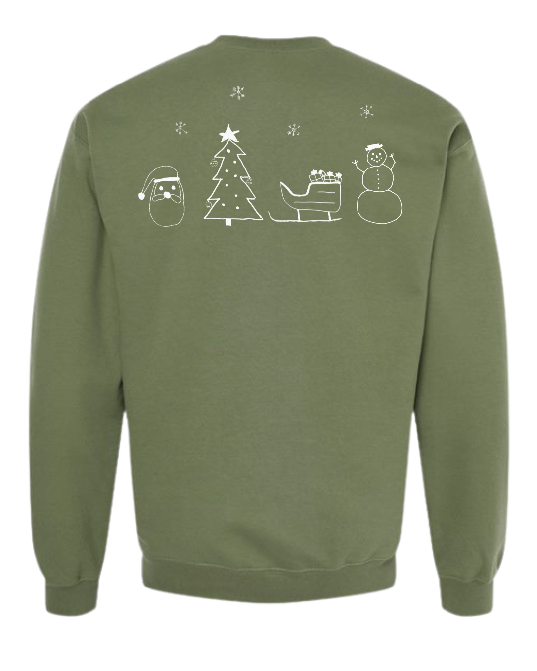 Christmas Tis The Season Crewnecks Drawn By Uncle Andy - Two Sided - Cotton - Unisex