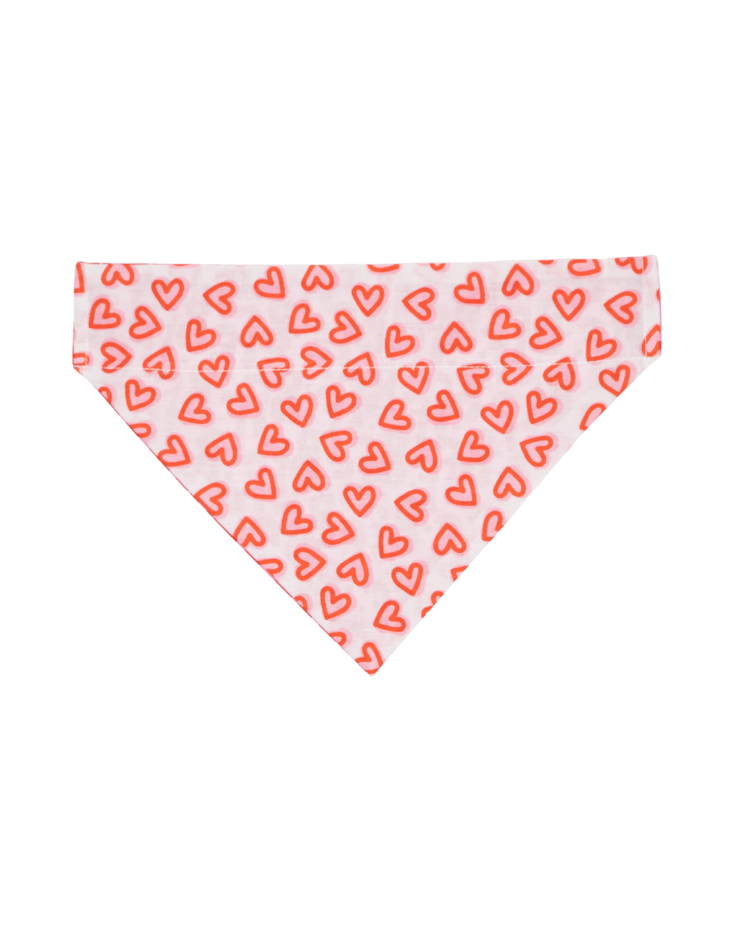 Valentine's Day And St. Patrick's Day Reversible Pet Bandanas - 100% Cotton - Slide On The Collar And Tie On - Washable