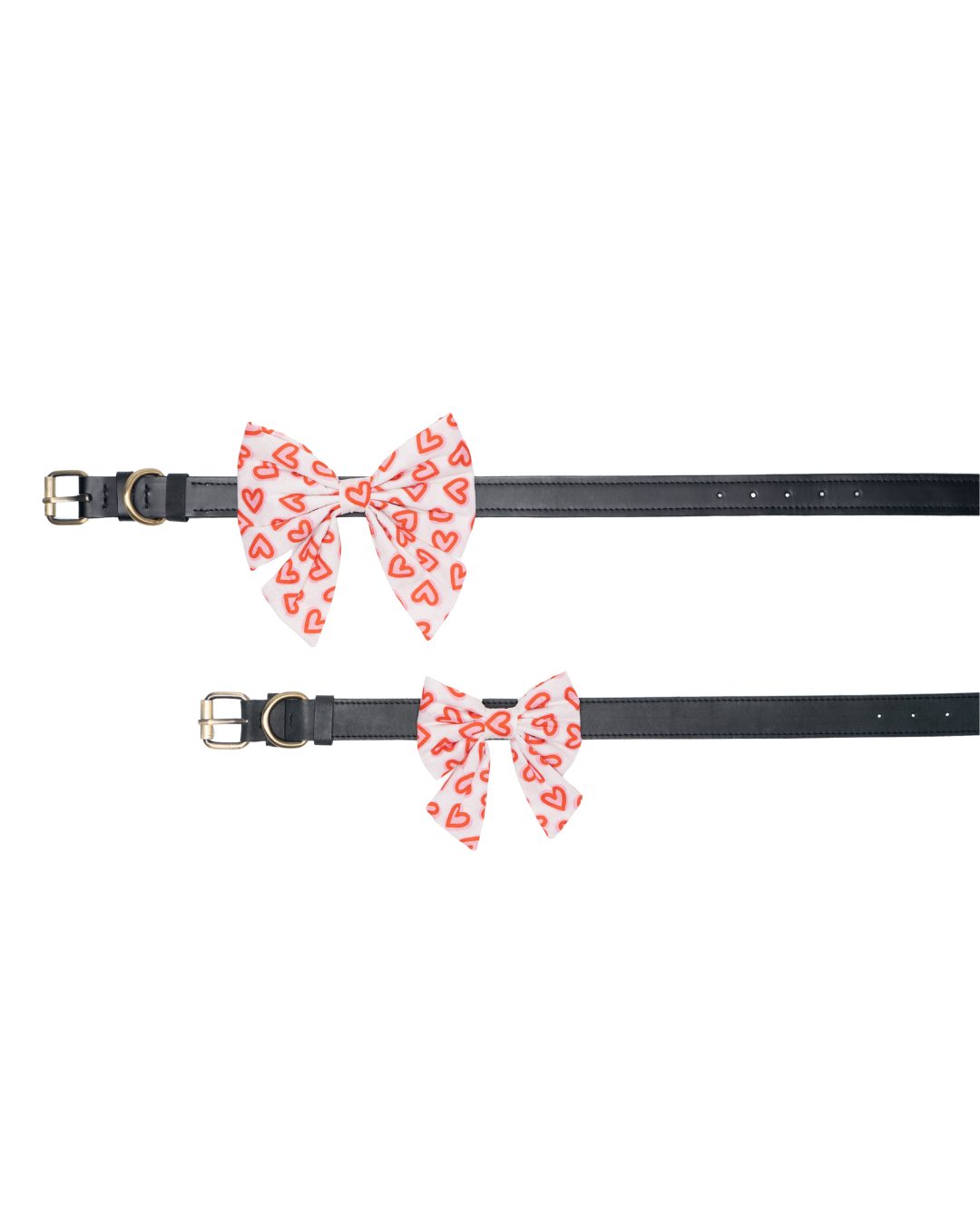 Valentine's Day And St. Patrick's Day Slide On The Collar Pet Bow Ties - Cotton - Washable