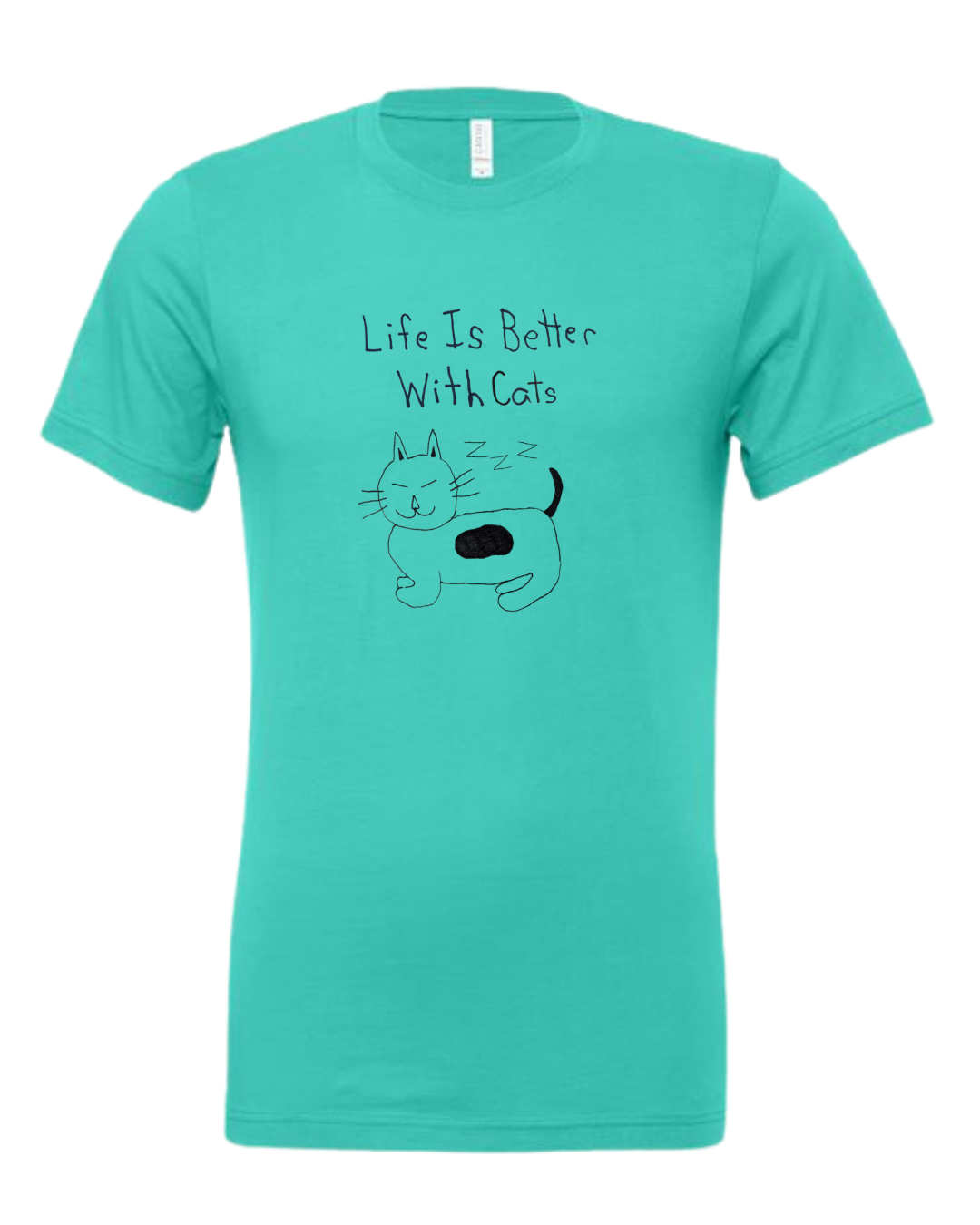 Life Is Better With Cats Shirt Drawn By Uncle Andy
