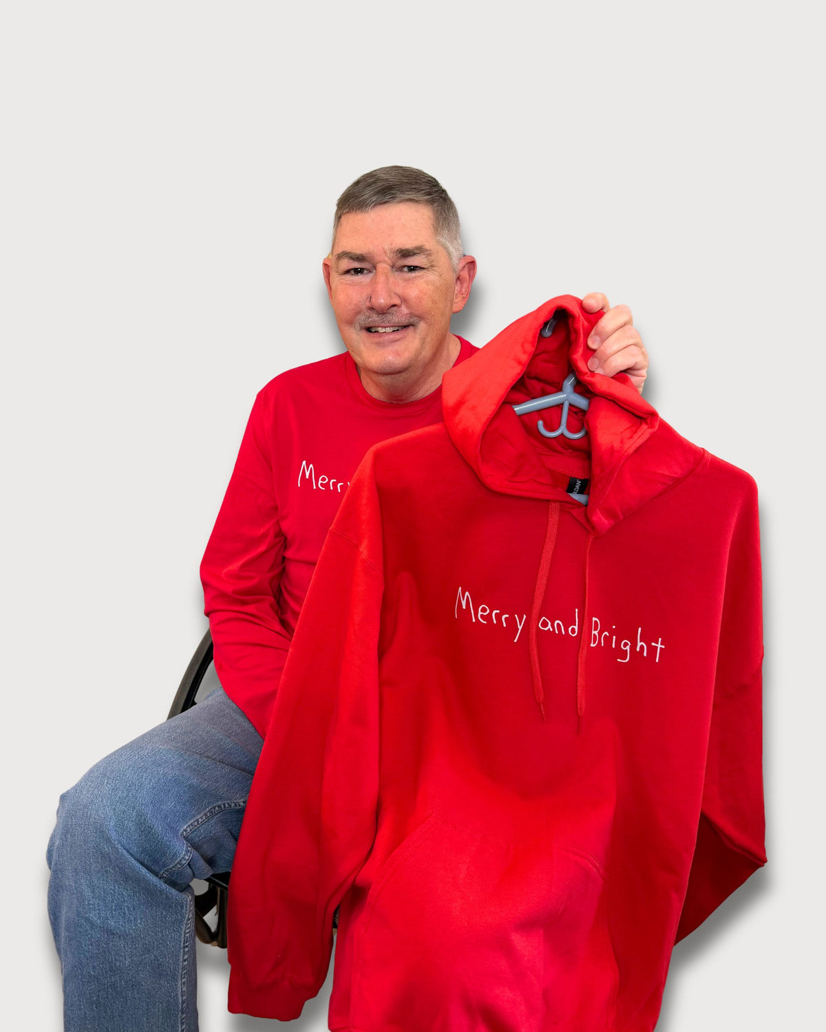 Christmas Hoodie Sweatshirt Drawn By Uncle Andy