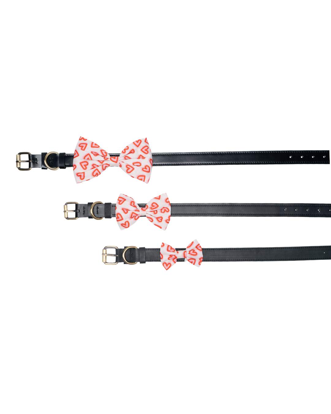 Valentine's Day And St. Patrick's Day Slide On The Collar Pet Bow Ties - Cotton - Washable