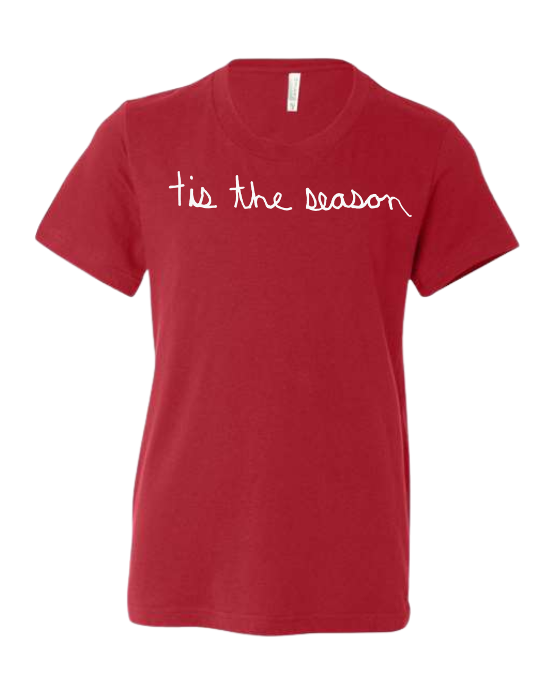 Youth Christmas Tis The Season Short Sleeve Shirts - Drawn By Uncle Andy - Two Sided - Youth Small Through XL