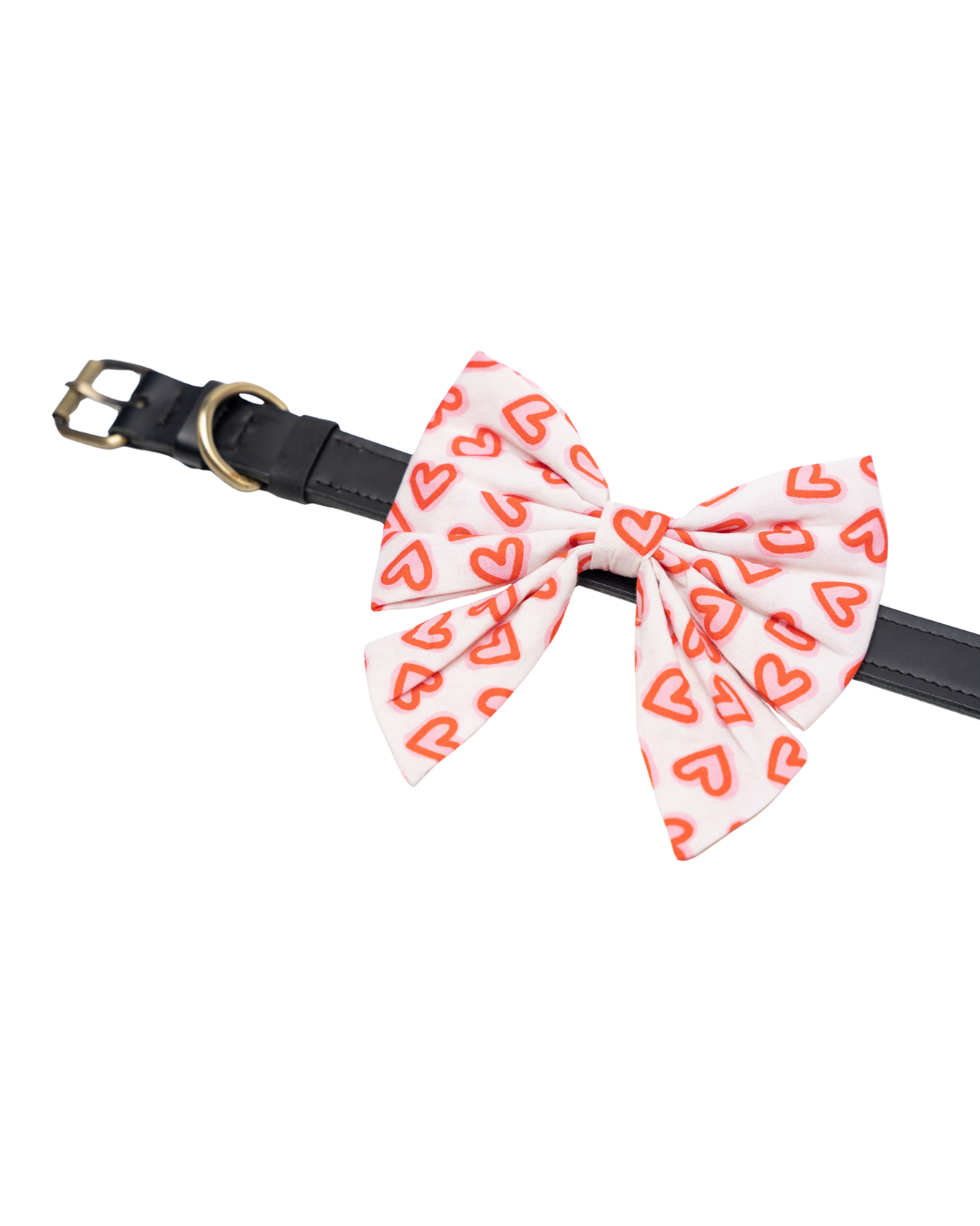 Valentine's Day And St. Patrick's Day Slide On The Collar Pet Bow Ties - Cotton - Washable