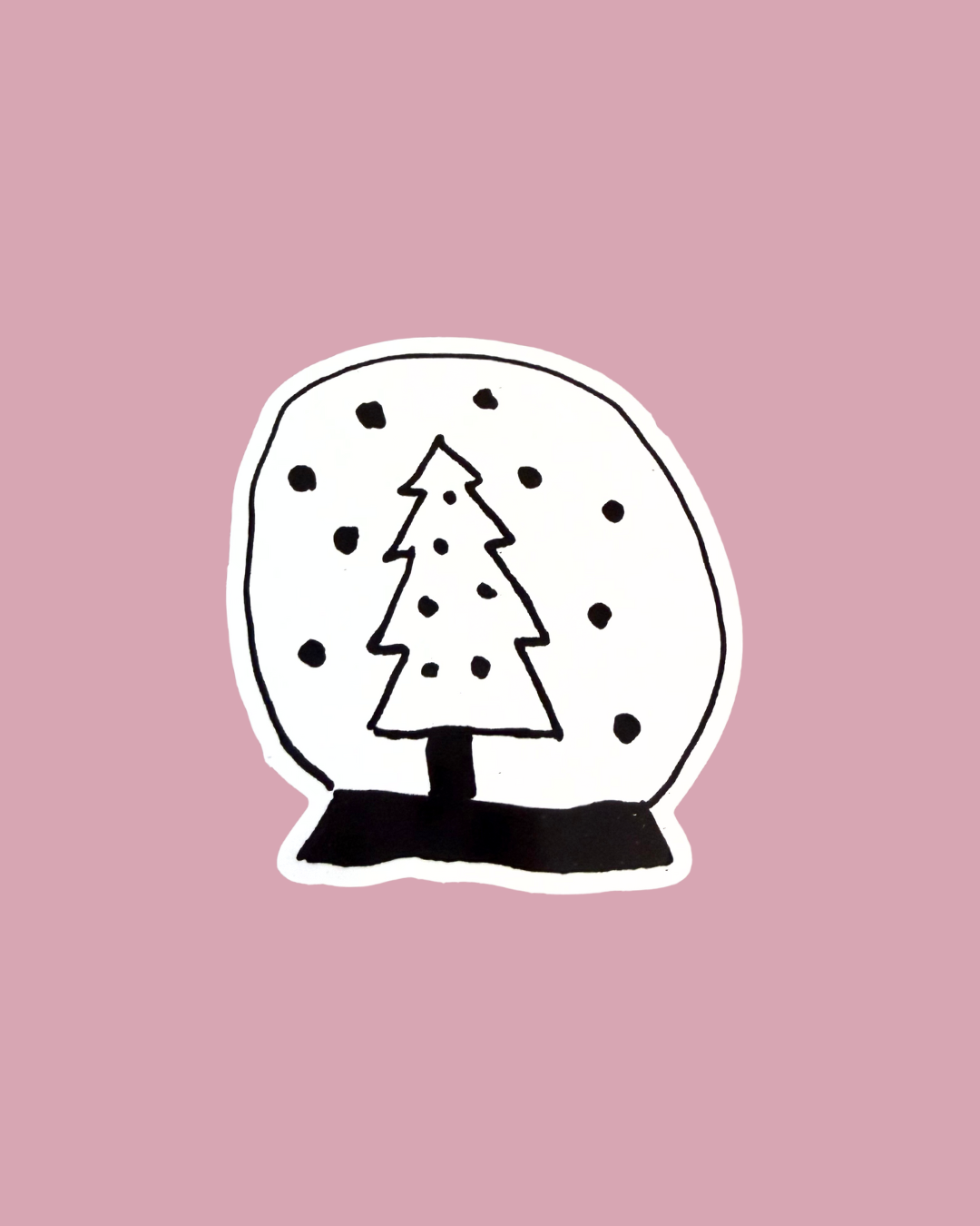 Christmas & Winter Stickers Drawn By Uncle Andy - Waterproof - Dishwasher Safe