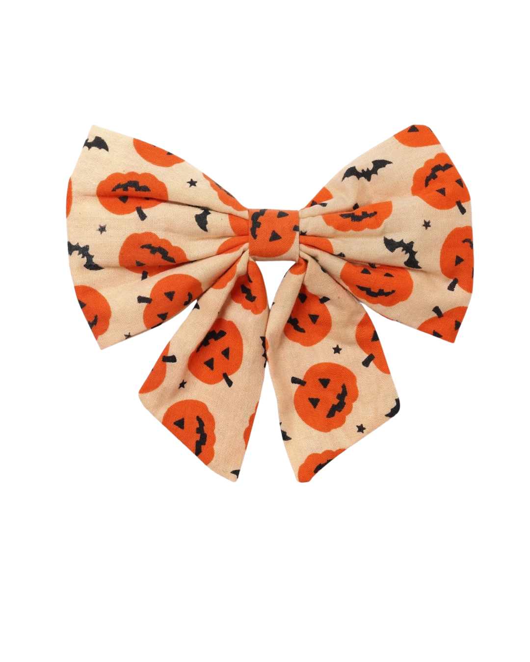 Halloween & Fall Reversible Pet Bandanas & Bow Ties - 100% Cotton - Slide On The Collar & Tie On - Washable