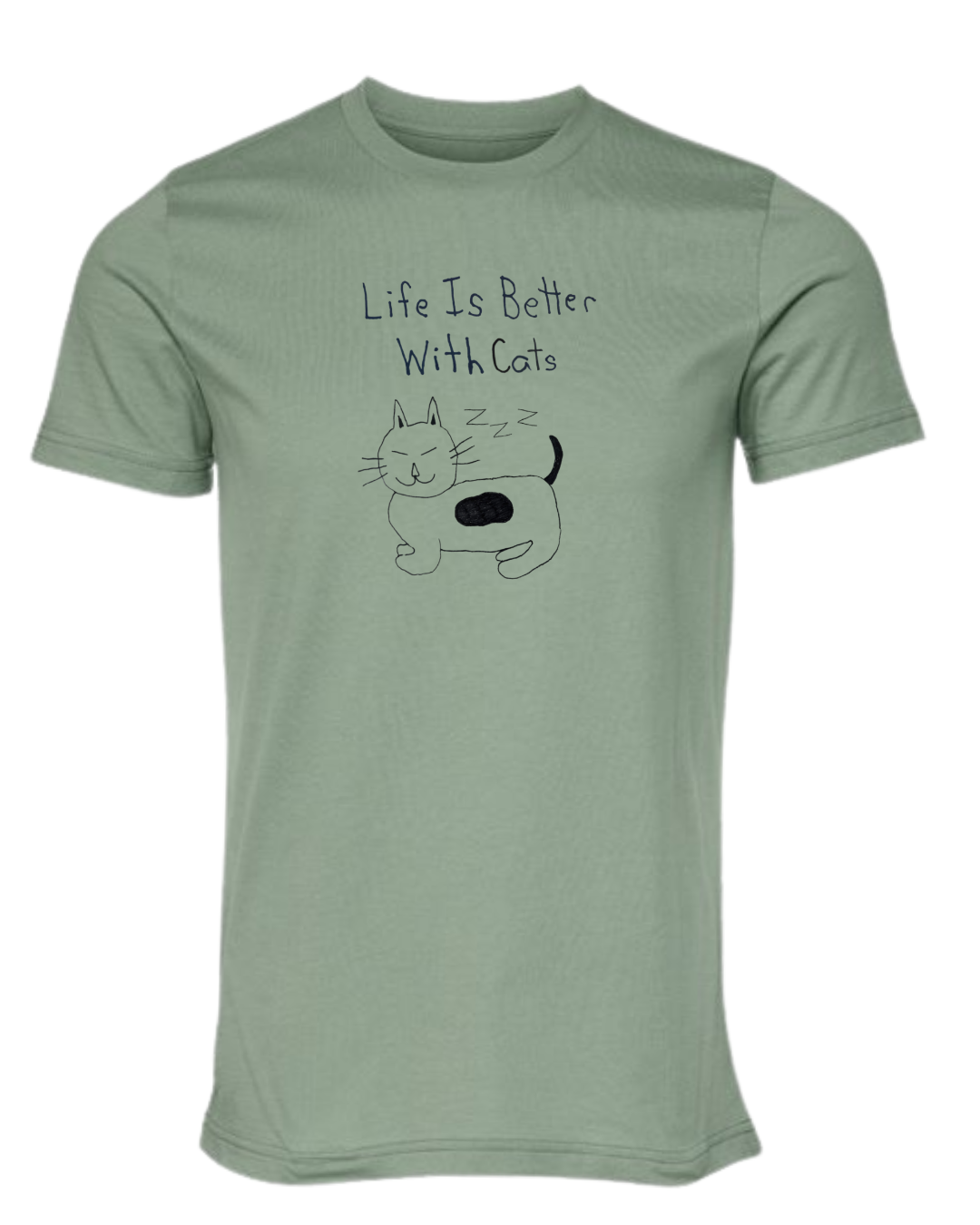 Life Is Better With Cats Shirt Drawn By Uncle Andy
