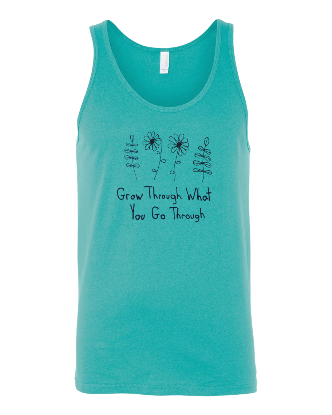 Grow Through What You Go Through Tank Top Drawn By Uncle Andy