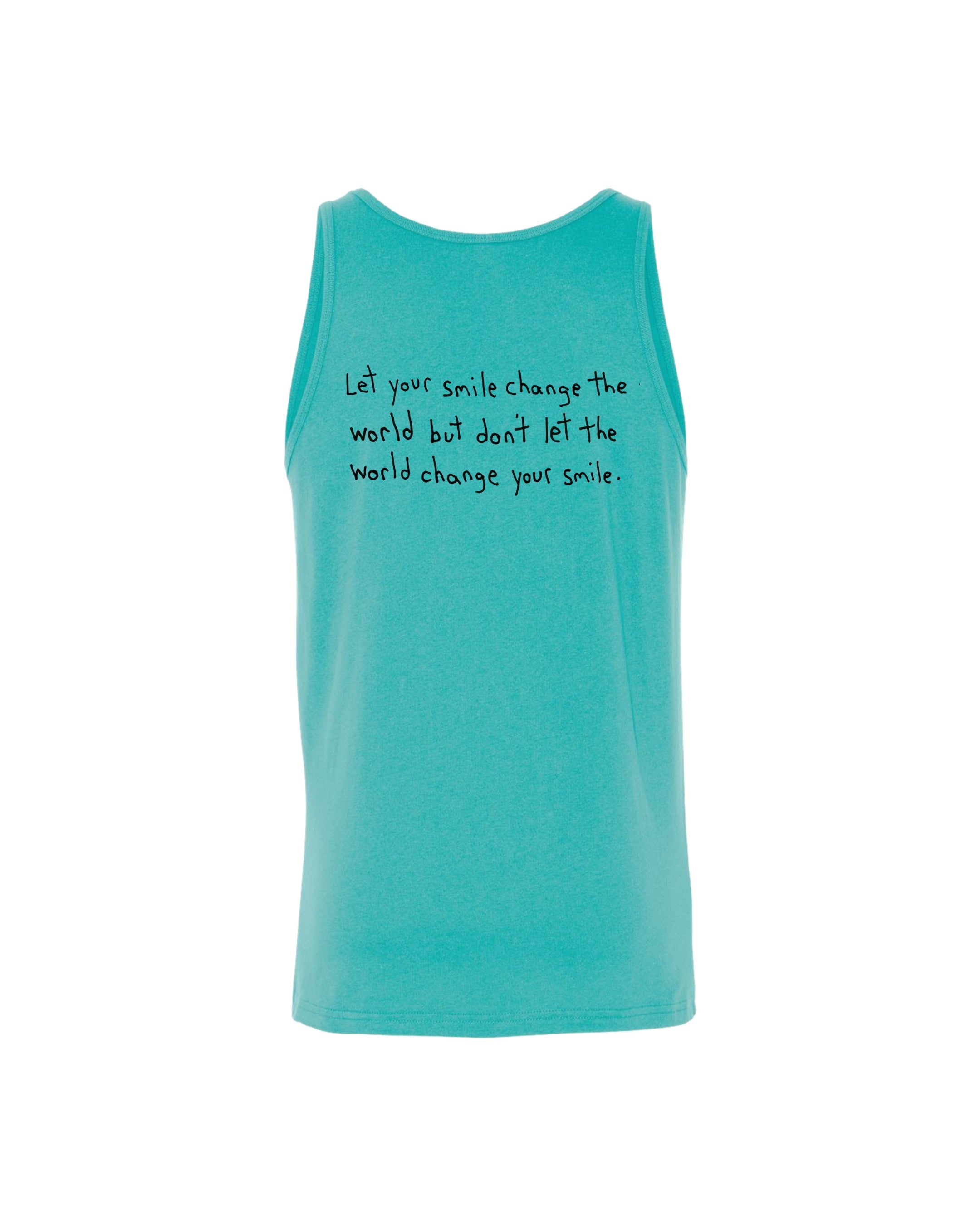 Let Your Smile Change The World Tank Top Drawn By Uncle Andy