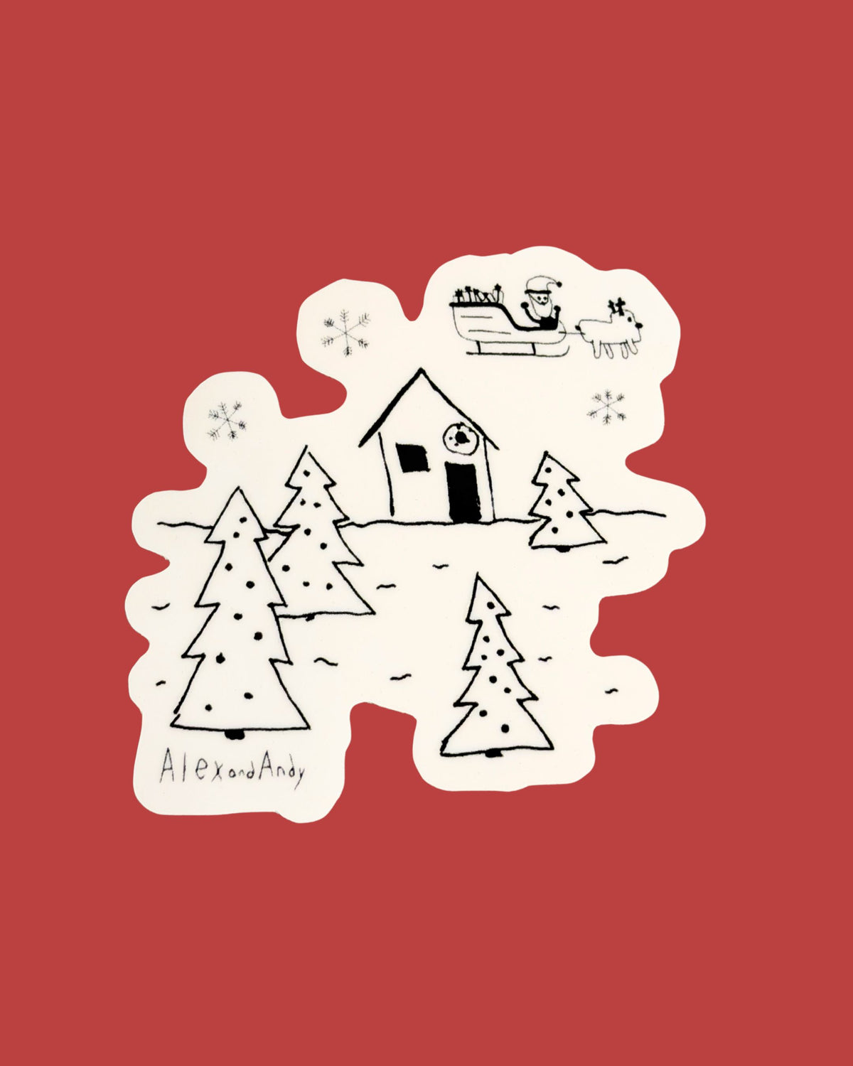 Christmas And Winter Stickers Drawn By Uncle Andy