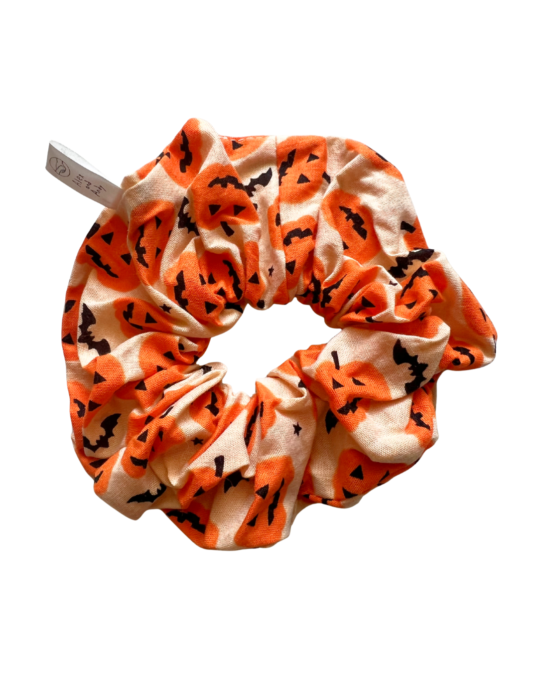 Halloween & Fall Matching Hair Scrunchies - 100% Cotton - Washable - Oversized