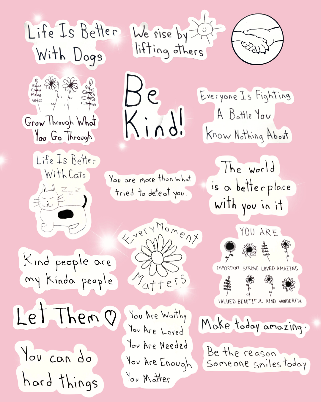 Stickers Drawn By Uncle Andy - Minimum Of 2