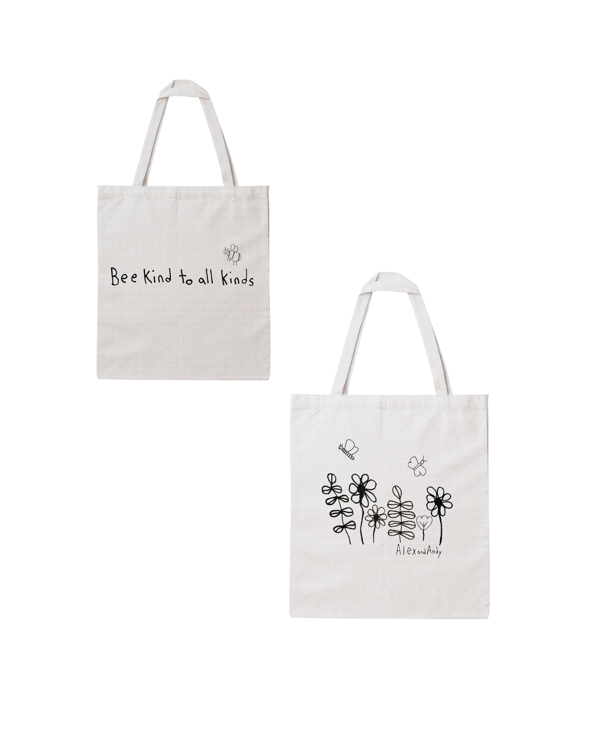 Tote Bags Drawn By Uncle Andy