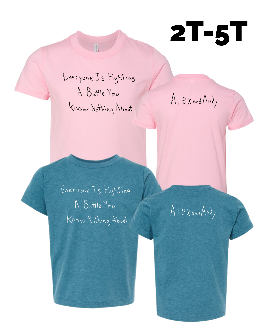 Toddler Shirts Drawn By Uncle Andy - 2T To 5T - Made With Love