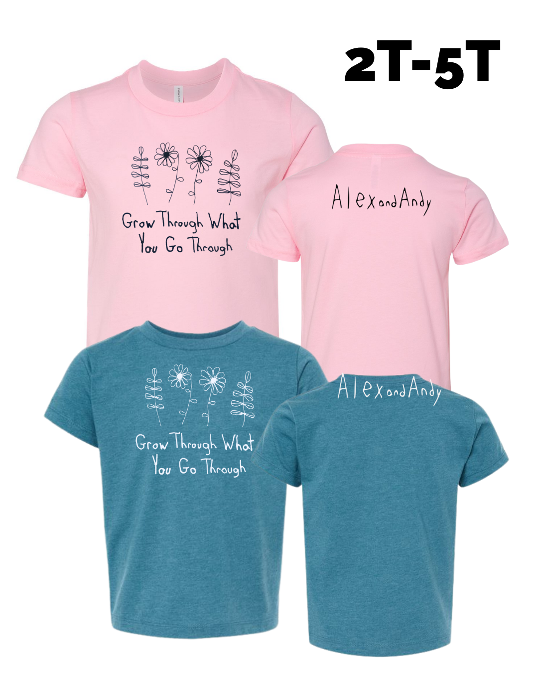 Toddler Shirts Drawn By Uncle Andy - 2T To 5T - Made With Love