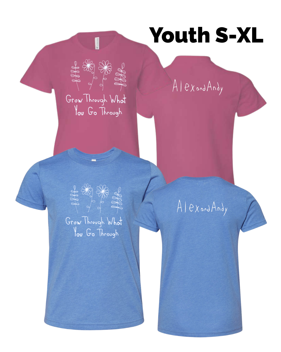 Youth Shirts Drawn By Uncle Andy - Small To XL - Made With Love