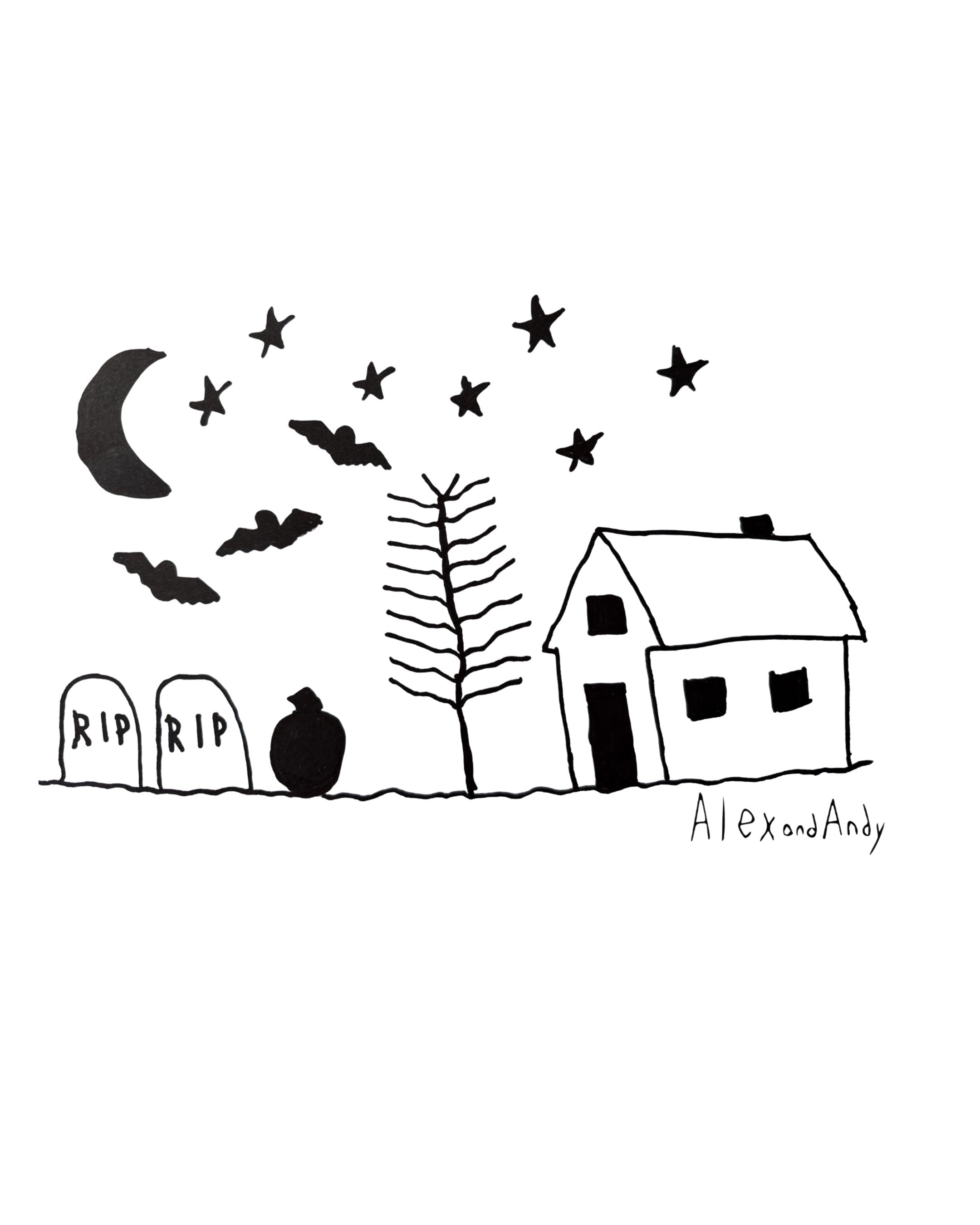 Halloween Shirt Drawn By Uncle Andy