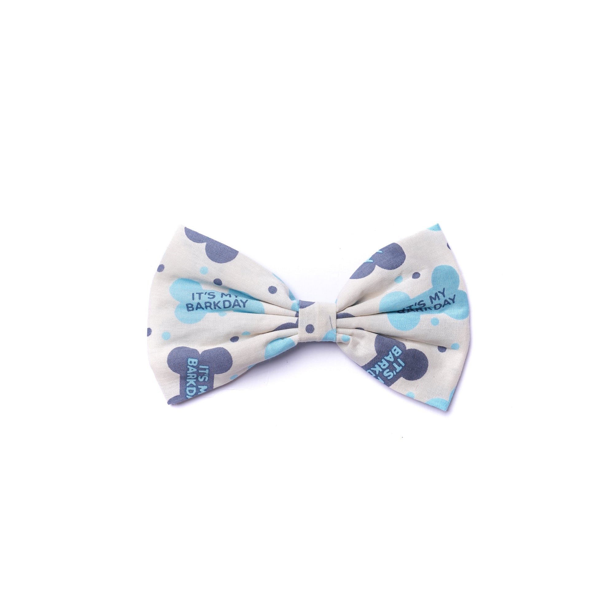Happy Birthday Dog & Cat Bow Ties - Slide On The Collar - Cotton - Washable