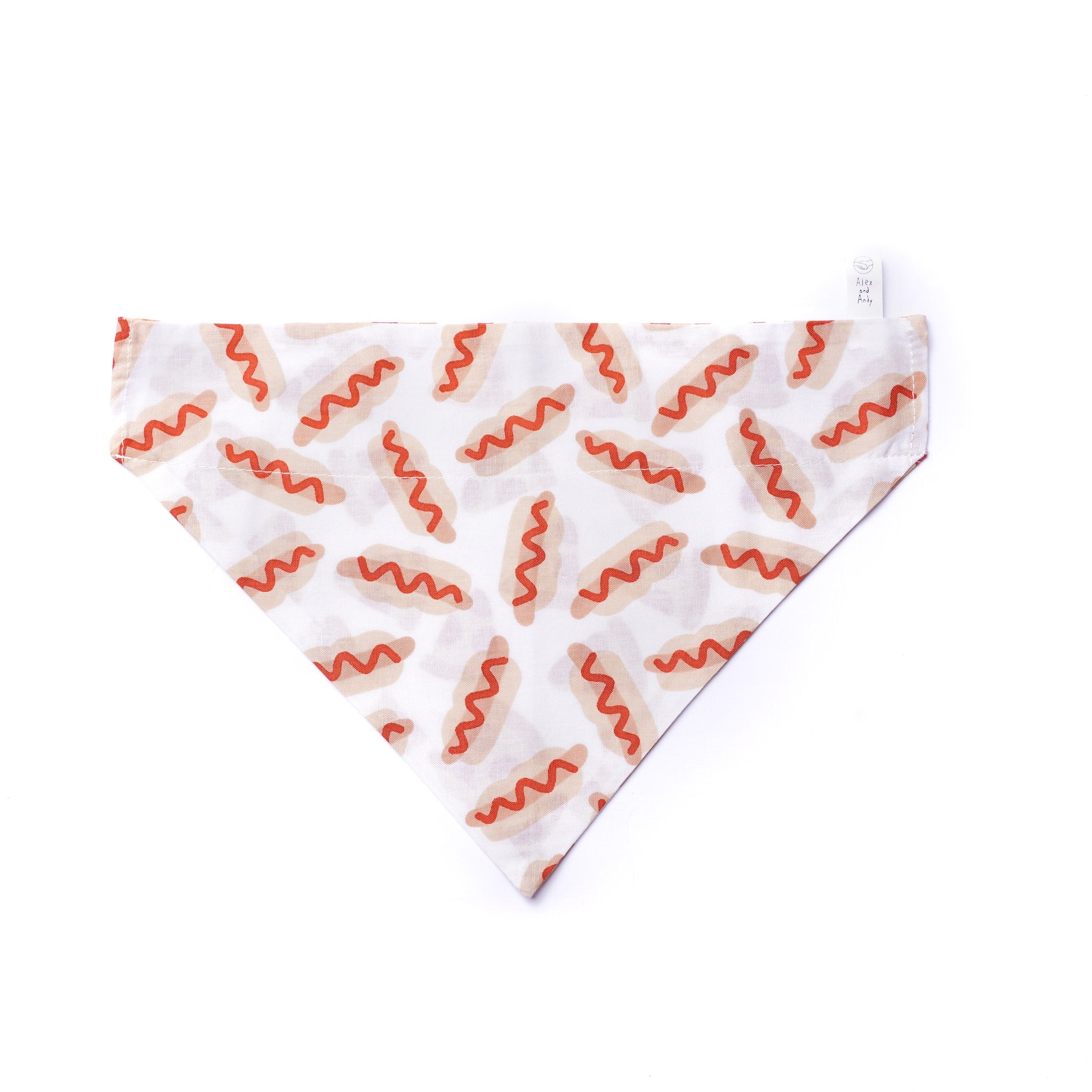 Hot Diggity Dog Reversible Dog And Cat Bandanas - Slide On The Collar & Tie On - Cotton - Washable