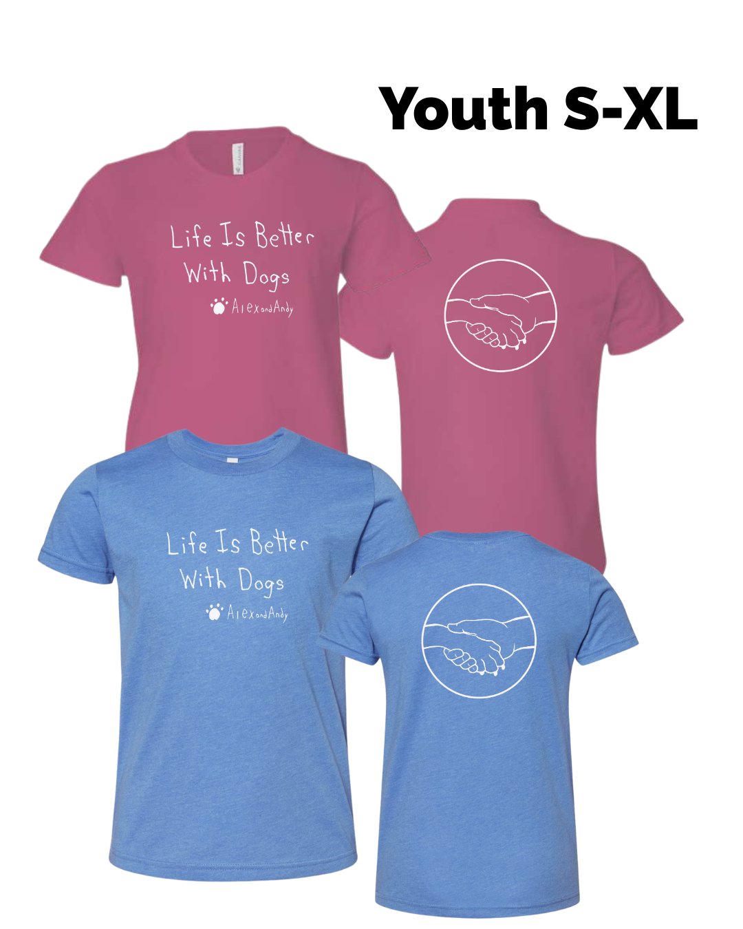Youth Shirts Drawn By Uncle Andy - Small To XL - Made With Love