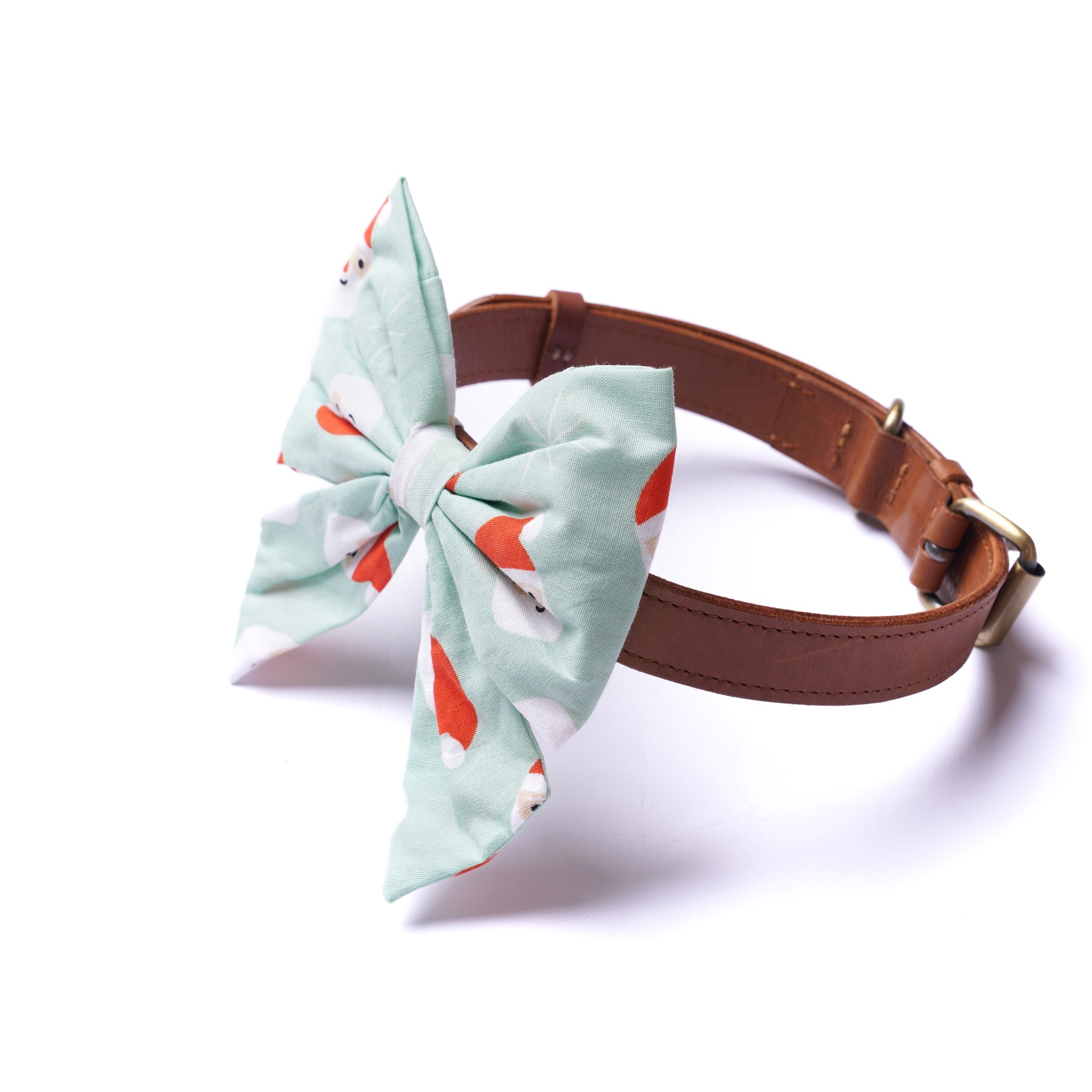 Christmas & Winter Dog & Cat Bow Ties - Slide On The Collar - Cotton - Washable