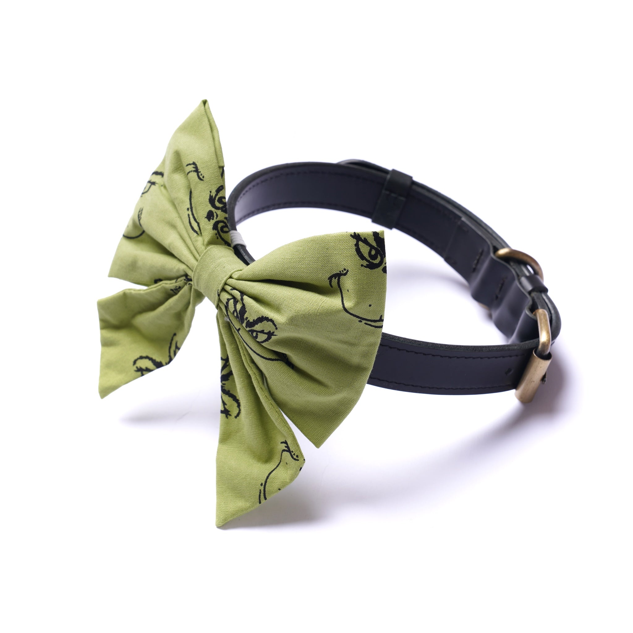 Christmas & Winter Dog & Cat Bow Ties - Slide On The Collar - Cotton - Washable