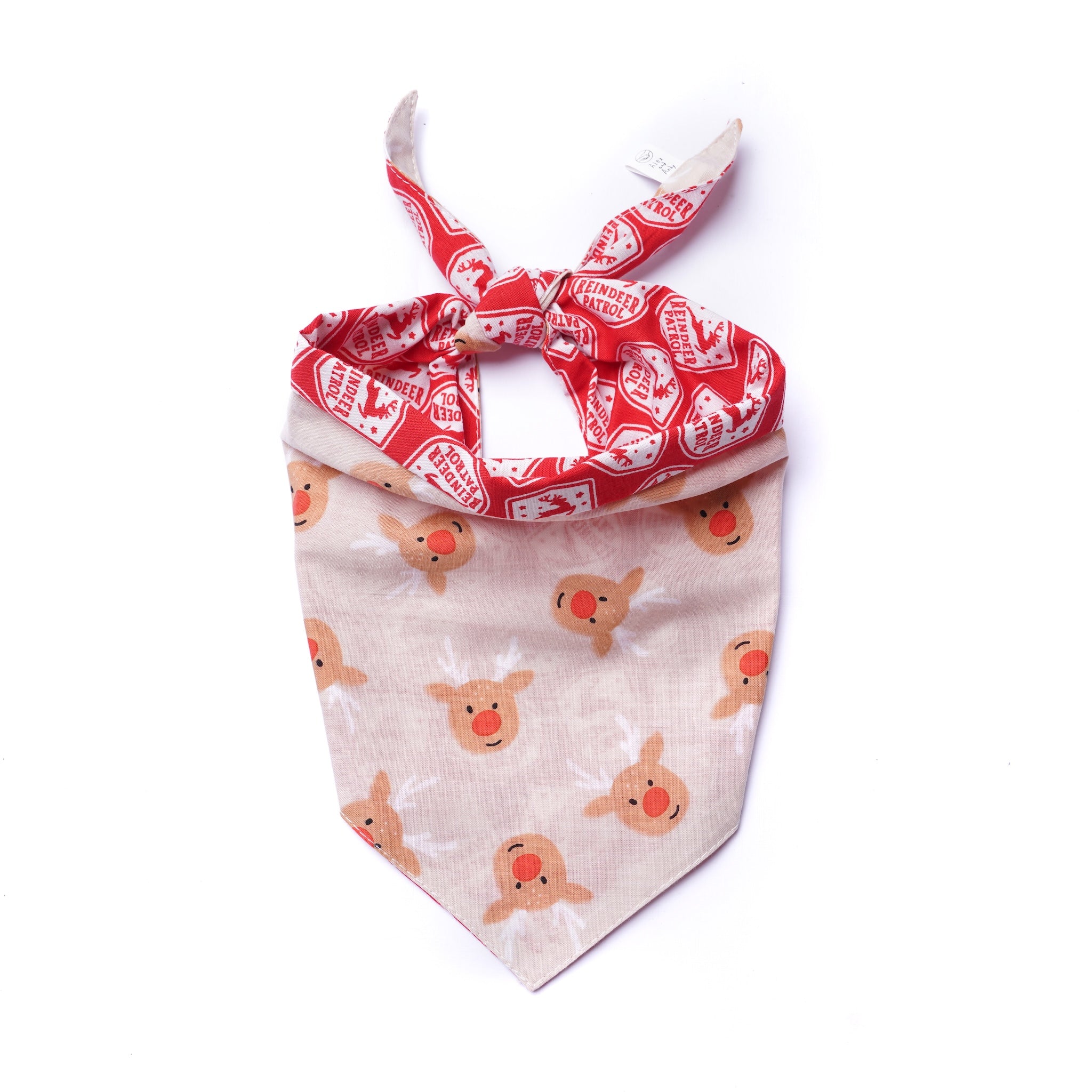 Christmas & Winter Reversible Pet Bandanas - 100% Cotton - Washable