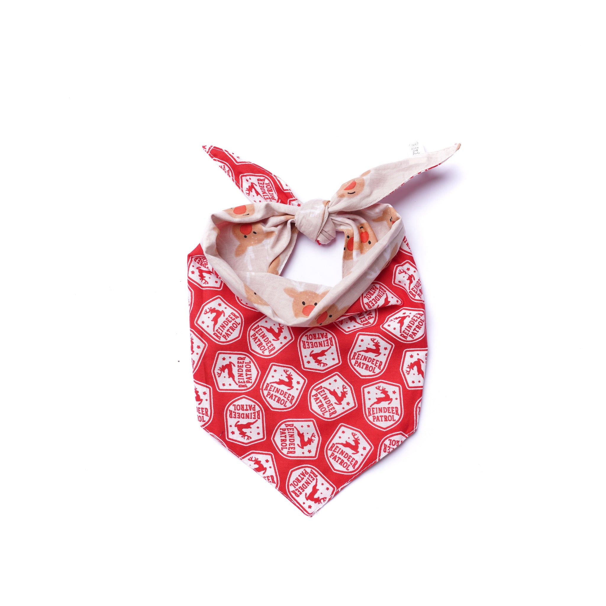 Christmas & Winter Reversible Pet Bandanas - 100% Cotton - Washable