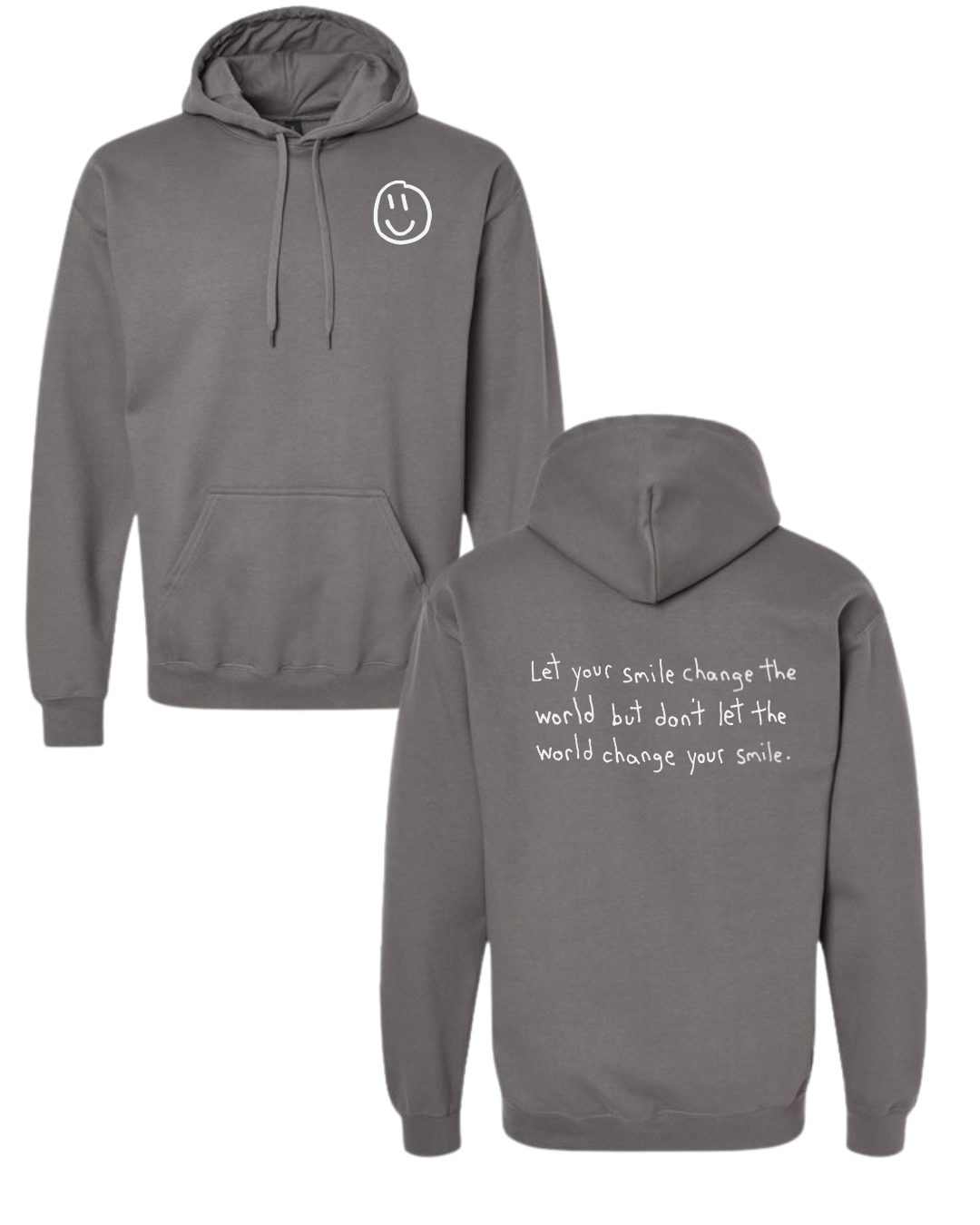 Let Your Smile Change The World Hoodie Sweatshirts Drawn By Uncle Andy