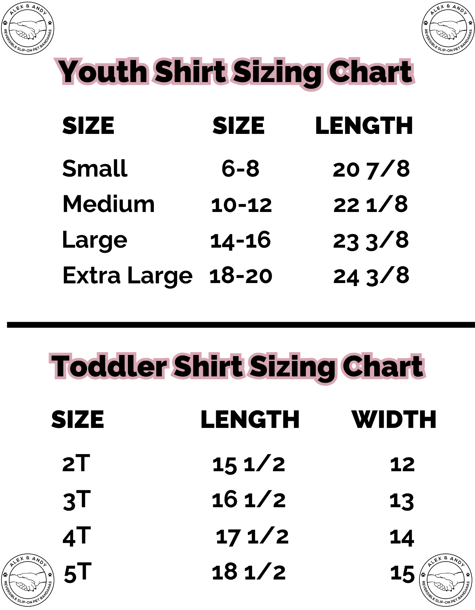 Youth Shirts Drawn By Uncle Andy - Small To XL - Made With Love