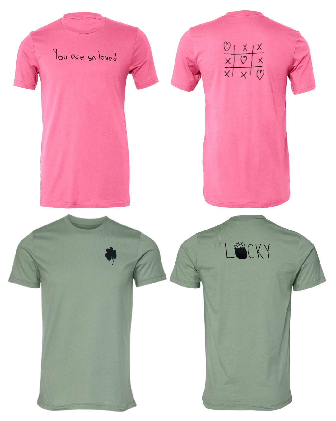 Valentine's Day And St. Patrick's Day Shirts Drawn By Uncle Andy - Limited Edition - Cotton - Unisex