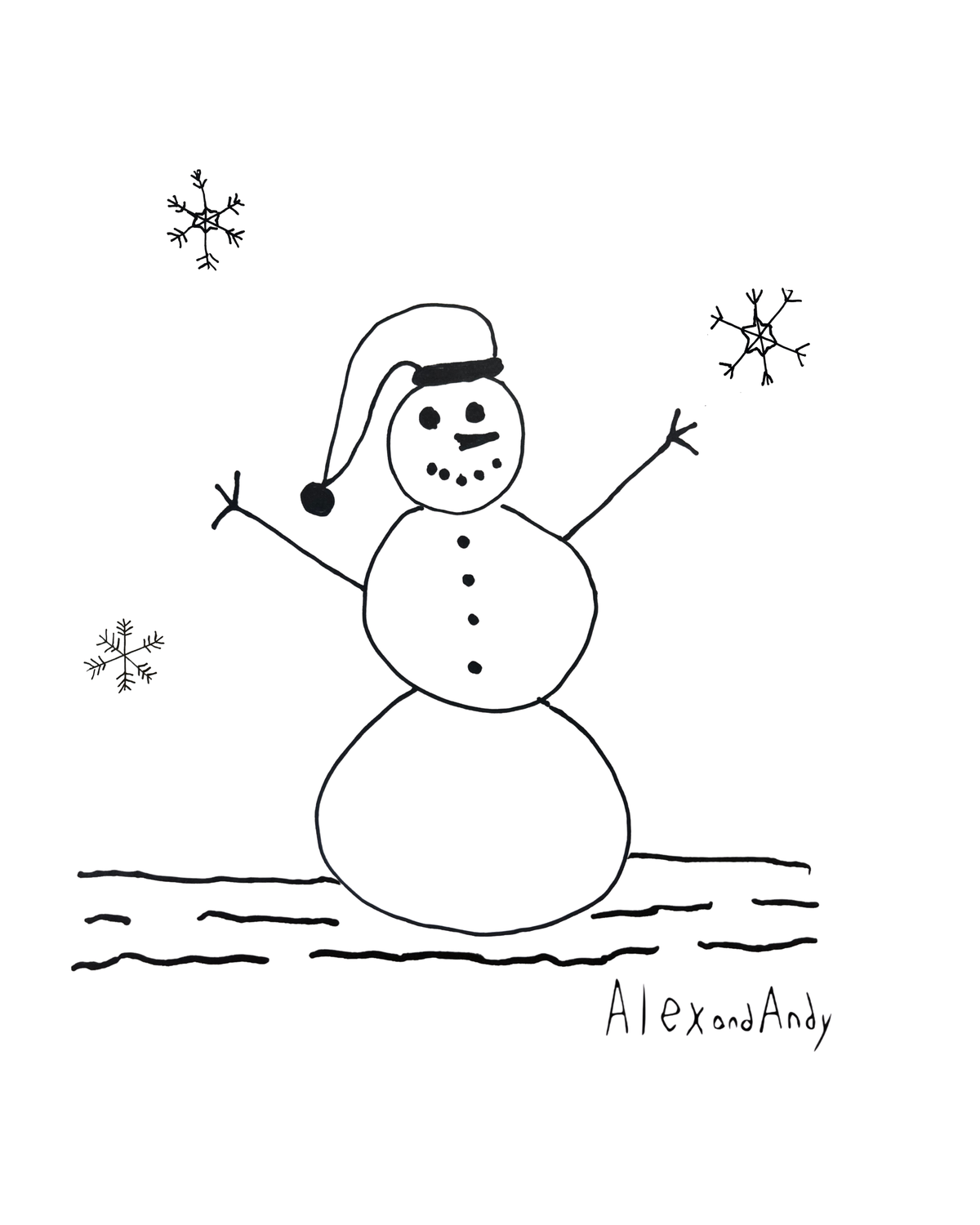 Winter Long Sleeve Drawn By Uncle Andy