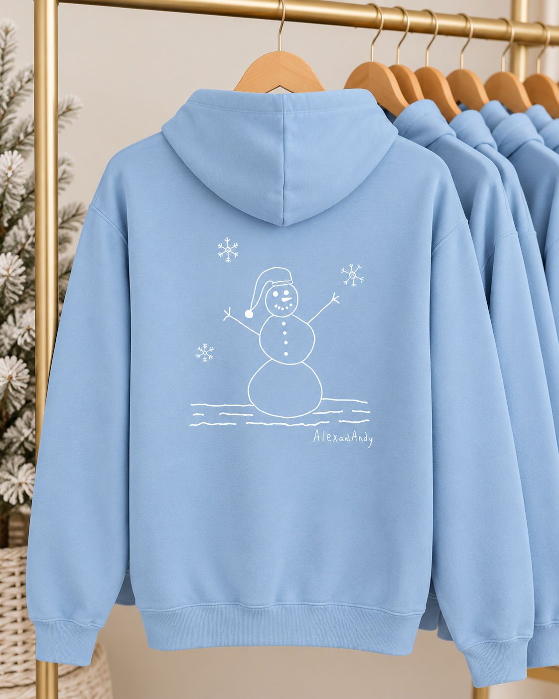 Winter Hoodie Sweatshirt Drawn By Uncle Andy